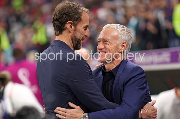Gareth Southgate England v Didier Deschamps France Quarter Final World Cup 2022