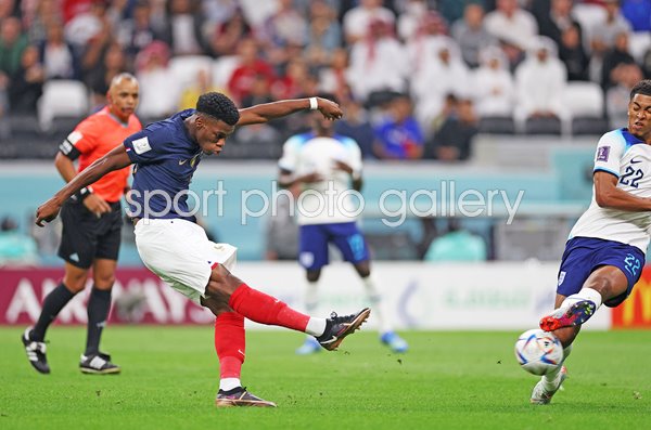 Aurelien Tchouameni France scores v England Quarter Final World Cup 2022