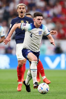 Declan Rice England v Antoine Griezmann France World Cup 2022