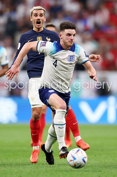Declan Rice England v Antoine Griezmann France World Cup 2022