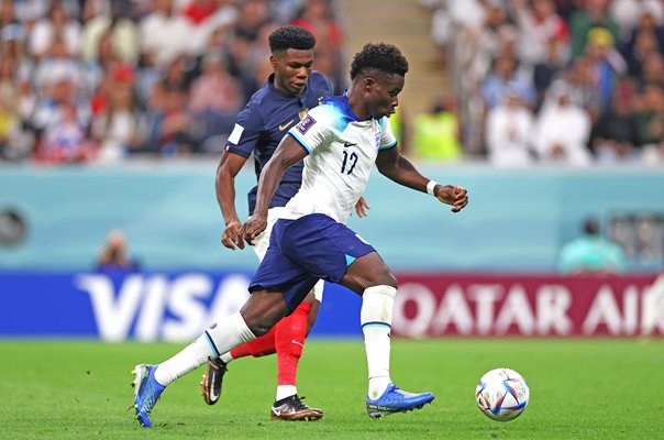 Bukayo Saka England v France Quarter Final World Cup Qatar 2022