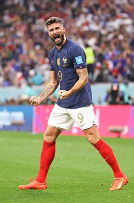 Olivier Giroud France scores v England Quarter Final World Cup 2022