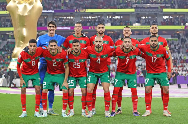 Morocco team v Portugal Quarter Final World Cup Qatar 2022