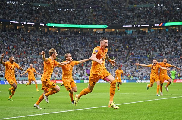 Wout Weghorst Netherlands scores v Argentina Quarter Final World Cup 2022