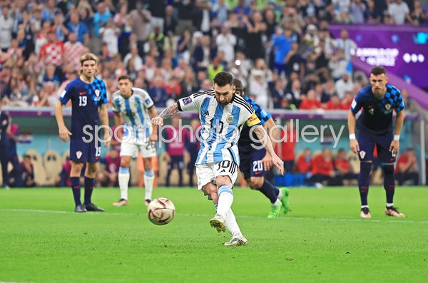 Lionel Messi Argentina penalty strike v Croatia Semi Final World Cup 2022