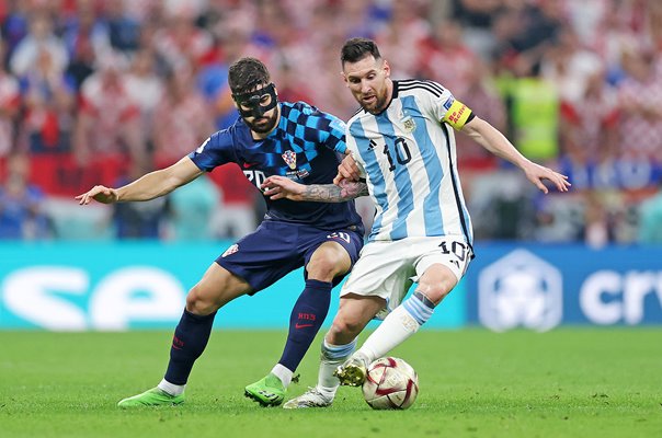 Lionel Messi Argentina v Josko Gvardiol Croatia Semi Final World Cup 2022