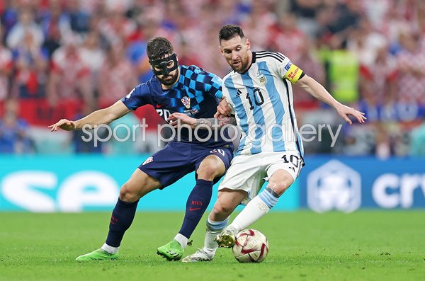 Lionel Messi Argentina v Josko Gvardiol Croatia Semi Final World Cup 2022