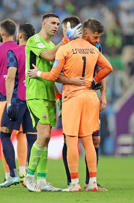 Emiliano Martinez Argentina & Dominik Livakovic Croatia: Semi Final World Cup 2022