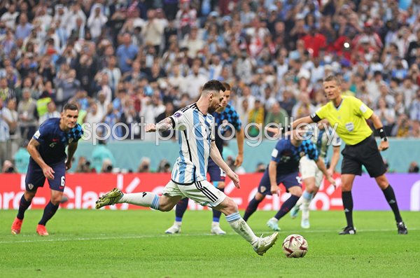 Lionel Messi Argentina penalty v Croatia Semi Final World Cup Qatar 2022