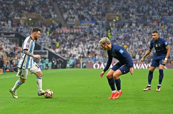 Lionel Messi Argentina v Griezmann & Mbappe World Cup Final 2022