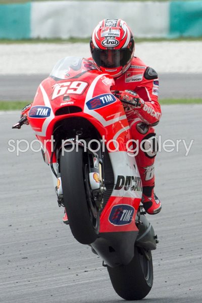 Nicky Hayden Tests in Sepang