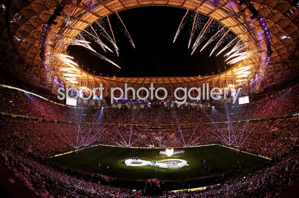 Lionel Messi Argentina lifts World Cup Trophy Lusail Stadium Qatar 2022