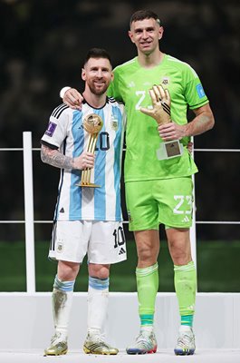 Lionel Messi Argentina & Emiliano Martinez World Cup Award Winners 2022