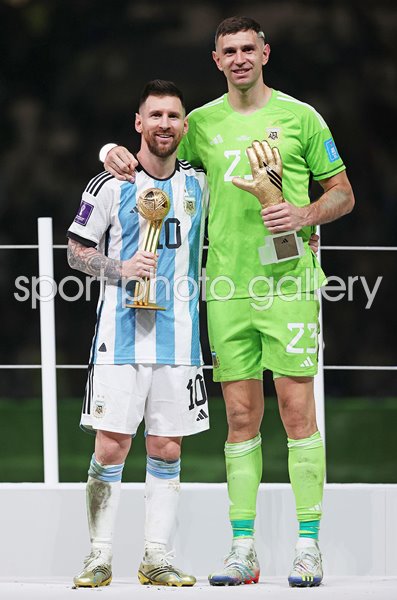 Lionel Messi Argentina & Emiliano Martinez World Cup Award Winners 2022