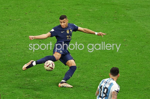 Kylian Mbappe France scores 2nd goal v Argentina World Cup Final 2022