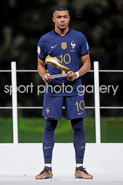 Kylian Mbappe France Golden Boot Winner World Cup Qatar 2022