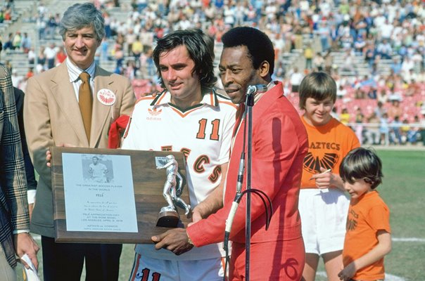 Pele Brazil and New York Cosmos & George Best Aztecs 1978