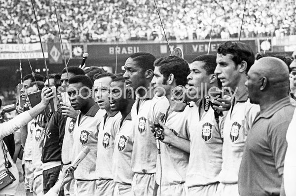 Brazilian Team v Venezuela World Cup Qualifier Maracana Stadium Rio 1969