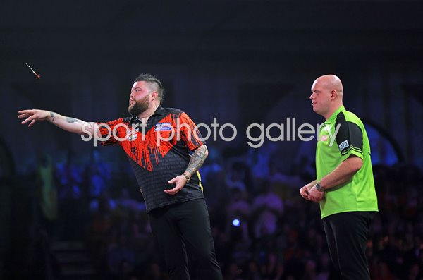 Michael Smith England v Michael van Gerwen Netherlands World Darts Final 2023