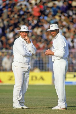 Mike Gatting and Graham Gooch England v India ODI Chandigarh 1993