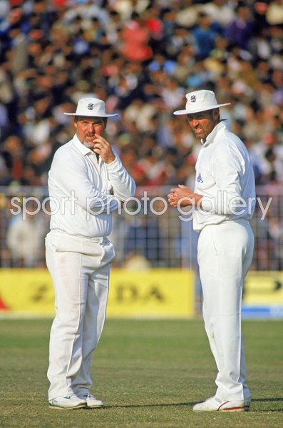 Mike Gatting and Graham Gooch England v India ODI Chandigarh 1993