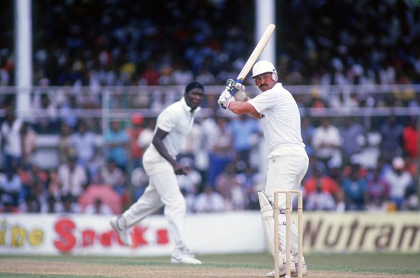 Graham Gooch England v Joel Garner West Indies ODI Trinidad 1986 