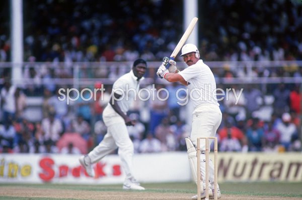 Graham Gooch England v Joel Garner West Indies ODI Trinidad 1986 