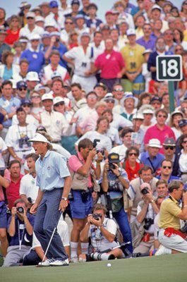 Bernhard Langer Europe missed putt Ryder Cup Kiawah Island 1991