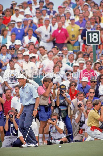 Bernhard Langer Europe missed putt Ryder Cup Kiawah Island 1991