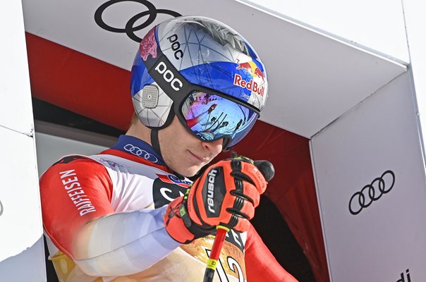 Marco Odermatt Switzerland Downhill Start World Cup Skiing Wengen 2023