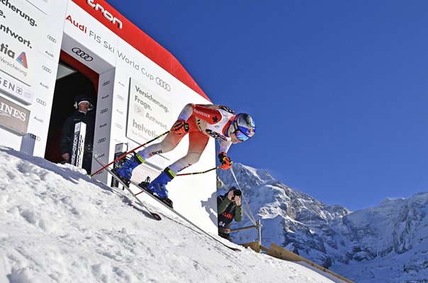 Marco Odermatt Switzerland Downhill Start Ski World Cup Wengen 2023