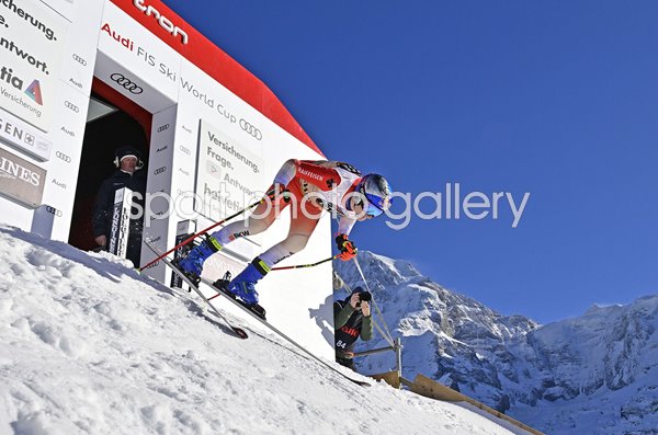 Marco Odermatt Switzerland Downhill Start Ski World Cup Wengen 2023