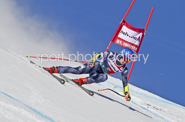 Mikaela Shiffrin USA Ski World Cup Women's Super G St Moritz 2022