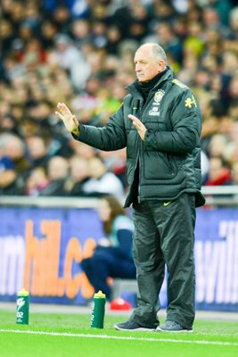 Luiz Felipe Scolari Brazil Manager Wembley 2013