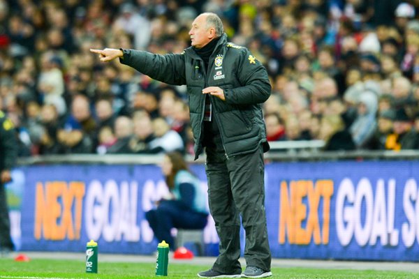 Luiz Felipe Scolari Brazil Manager Wembley 2013