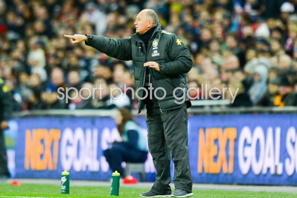 Luiz Felipe Scolari Brazil Manager Wembley 2013