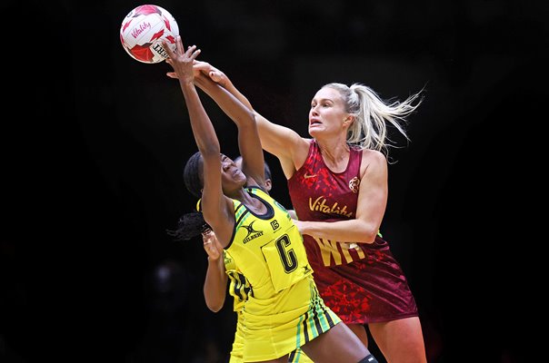 Nicole Dixon-Rochester Jamaica v Chelsea Pitman England Netball International 2023