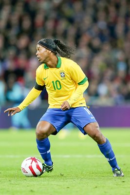 Ronaldinho 100th Cap for Brazil v England Wembley 2013