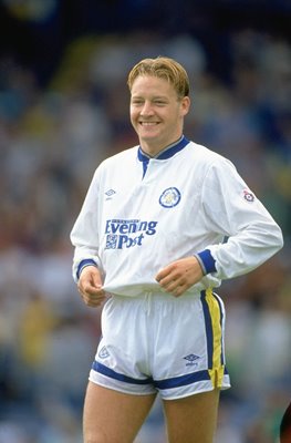 David Batty Leeds United v Sheffield Wednesday Elland Road 1991