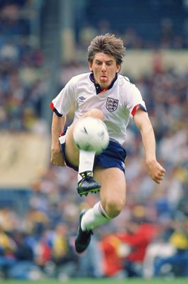 Peter Beardsley England in control v Scotland Wembley 1988