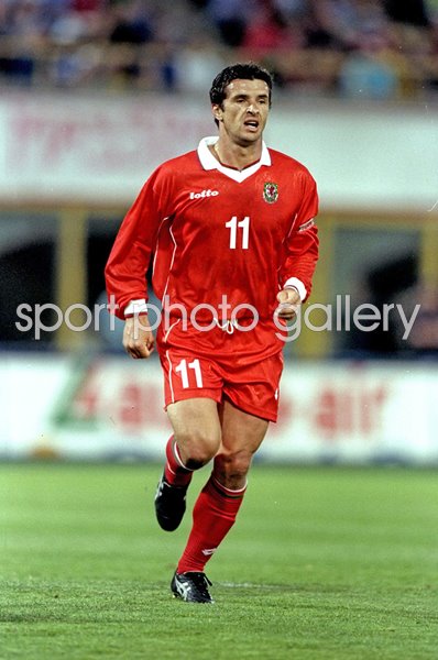 Gary Speed Wales v Italy European Championship qualifier Bologna 1999