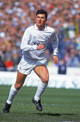 Gary Speed Welsh footballer Leeds United 1990