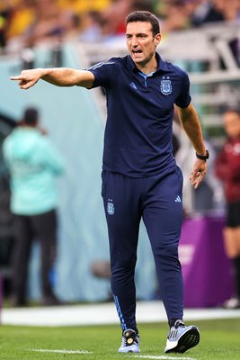 Lionel Scaloni Head Coach Argentina v Australia World Cup Qatar 2022