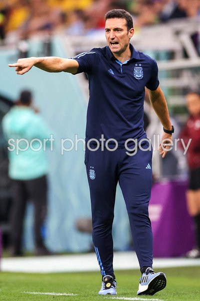 Lionel Scaloni Head Coach Argentina v Australia World Cup Qatar 2022