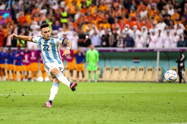 Lautaro Martinez Argentina v Netherlands Quarter Final World Cup 2022