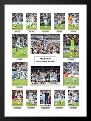 Argentina World Champions 2022 Team Special Collage