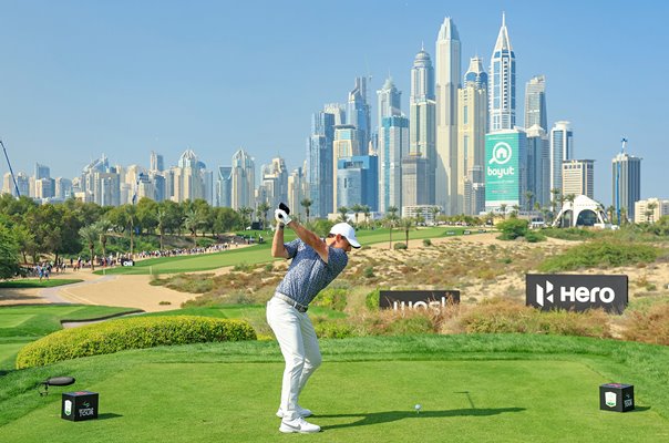 Rory McIlroy 8th Tee Emirates Club Dubai Desert Classic 2023