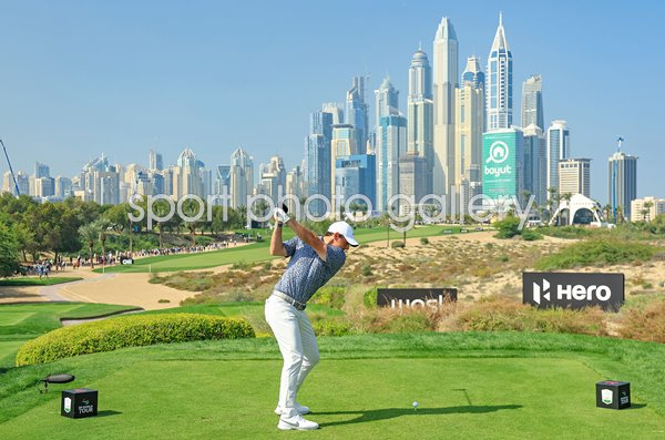 Rory McIlroy 8th Tee Emirates Club Dubai Desert Classic 2023