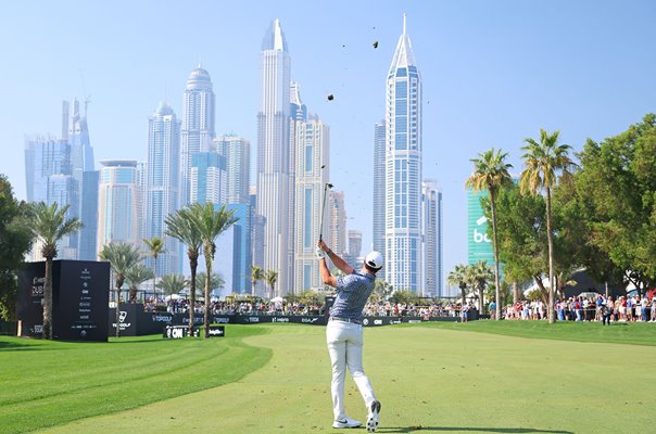 Rory McIlroy Northern Ireland 16th Hole Emirates Club Dubai Desert Classic 2023
