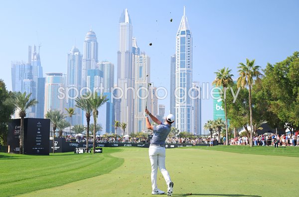 Rory McIlroy Northern Ireland 16th Hole Emirates Club Dubai Desert Classic 2023